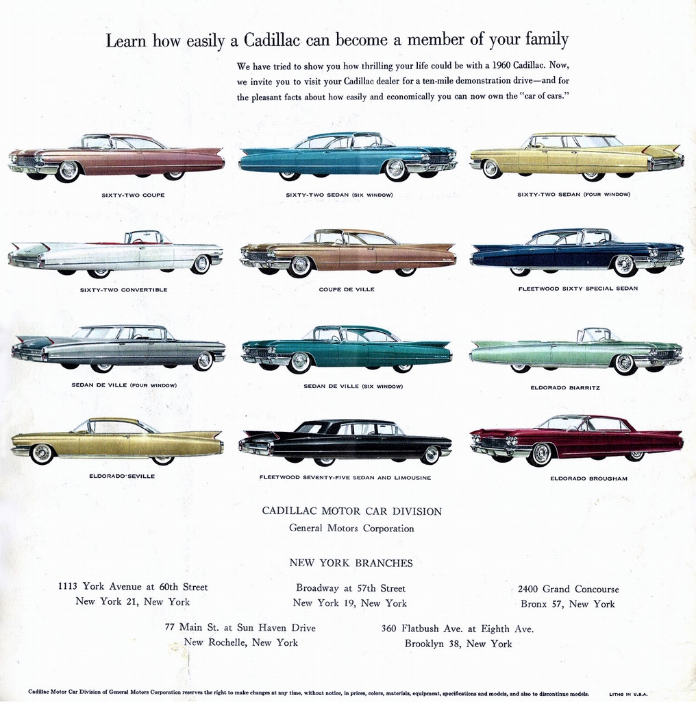 1960 Cadillac Foldout Page 2